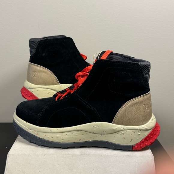 HOLO Stylish Black, red and Tan high top Men's Sneakers, Size 10, NWT - Picture 3 of 11